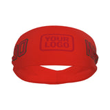 Custom Orange Red Red Sports headband