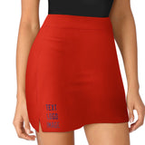 Custom Orange Red Purple A-Line Skort