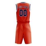 Custom Orange Red Purple Basketball Set
