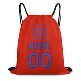 Custom Orange Red Light Purple Drawstring Bag