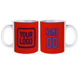 Custom Orange Red Light Purple Mug
