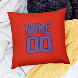 Custom Orange Red Light Purple Pillowcase
