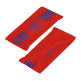 Custom Orange Red Light Purple Sports headband