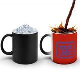 Custom Orange Red Light Purple Magic Mug