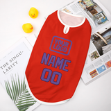 Custom Orange Red Light Purple Pet Vest