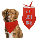 Custom Orange Red Light Blue Pet Scarf