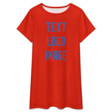 Custom Orange Red Sky Blue Nachthemd