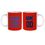 Custom Orange Red Navy Mug