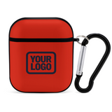 Custom Orange Red Navy AirPods Case