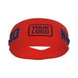 Custom Orange Red Navy Sports headband