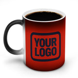 Custom Orange Red Navy Magic Mug