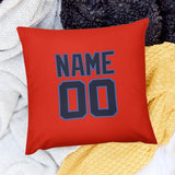 Custom Orange Red Navy Pillowcase