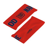 Custom Orange Red Navy Sports headband