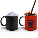 Custom Orange Red Navy Magic Mug
