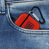 Custom Orange Red Navy AirPods Case