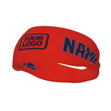 Custom Orange Red Navy Sports headband