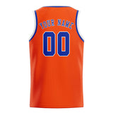 Custom Orange Red & Sky Blue Colors Design Sports Basketball Jersey