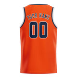 Custom Orange Red & Blue Colors Design Sports Basketball Jersey