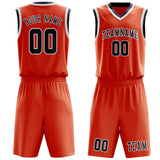 Custom Orange Red Blue Basketball Set