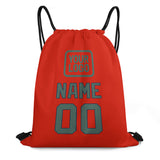 Custom Orange Red Blue Green Drawstring Bag