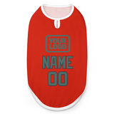 Custom Orange Red Blue Green Pet Vest