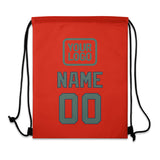 Custom Orange Red Blue Green Drawstring Bag