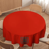 Custom Orange Red Blue Green Round Table Cloth