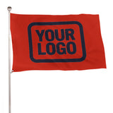 Custom Orange Red Navy Flag