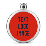 Custom Orange Red Navy Hip Flask