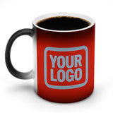 Custom Orange Red Light Blue Magic Mug