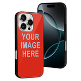 Custom Orange Red Light Blue Phone Case