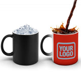 Custom Orange Red Light Blue Magic Mug