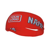 Custom Orange Red Light Blue Sports headband