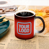 Custom Orange Red Light Blue Magic Mug