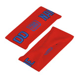 Custom Orange Red Sky Blue Sports headband