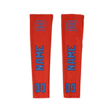 Custom Orange Red Sky Blue Arm Sleeve