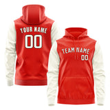 Custom Orange Red Cream Hoodie