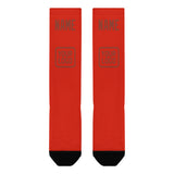 Custom Orange Red Coral Red Knee-High Sock