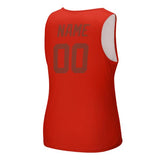 Custom Orange Red Coral Red Men's Tank Top