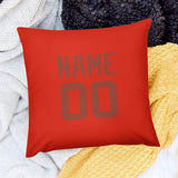 Custom Orange Red Coral Red Pillowcase