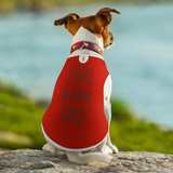 Custom Orange Red Coral Red Pet Vest
