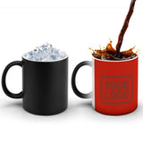 Custom Orange Red Coral Red Magic Mug
