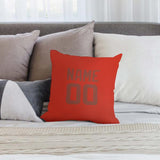 Custom Orange Red Coral Red Pillowcase