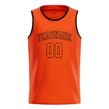 Custom Orange Red & Orange Red Colors Design Sports Basketball Jersey