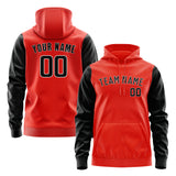 Custom Orange Red Black Hoodie