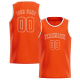 Custom Orange Red & Orange Red Colors Design Sports Basketball Jersey