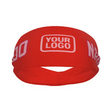 Custom Orange Red Light Pink Sports headband