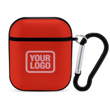 Custom Orange Red Light Pink AirPods Case