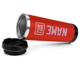 Custom Orange Red Light Pink Stainless Steel Water Cup
