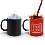 Custom Orange Red Light Pink Magic Mug